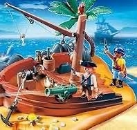 Playmobil 4136 Superset Piraten Eiland, Kinderen en Baby's, Speelgoed | Playmobil, Ophalen, Pirates, Gebruikt, Complete set