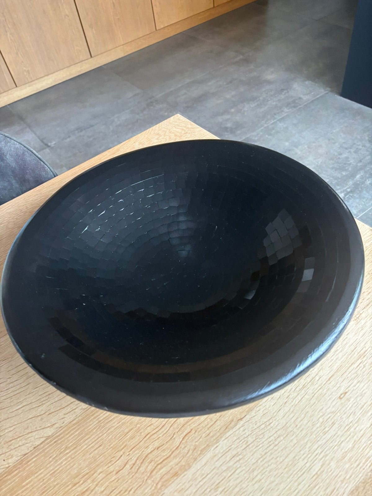 Decoratie schaal, Ophalen, Zo goed als nieuw, Rond, Glas