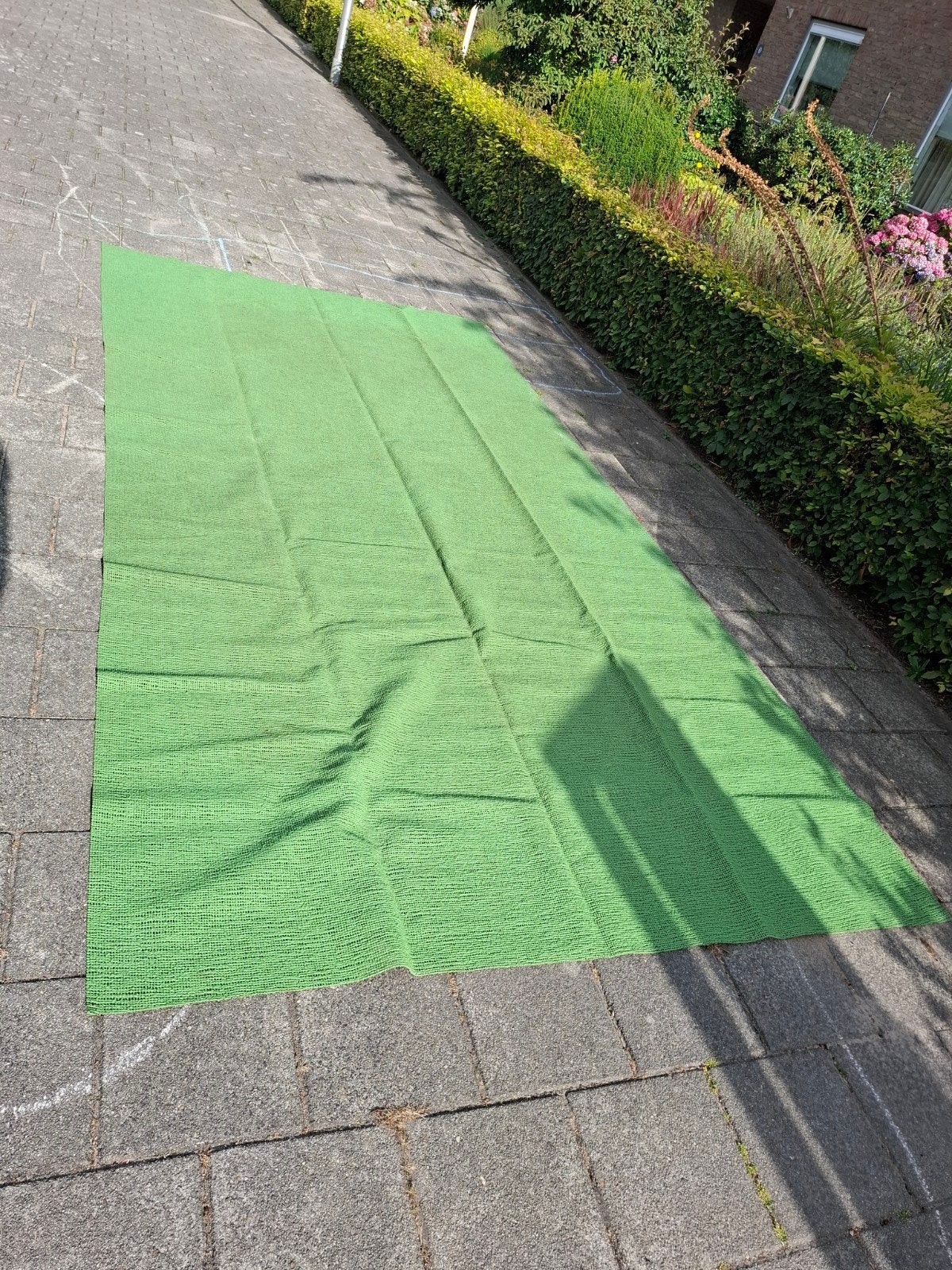 Campingmat voortent 2x4 meter - Groen, Caravans en Kamperen, Ophalen of Verzenden, Gebruikt