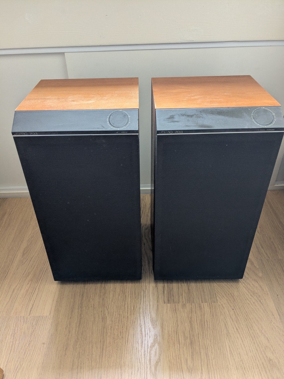 Jamo 703 Speakers - Vintage Hifi Geluid, Ophalen, Gebruikt, 120 watt of meer, Front, Rear of Stereo speakers