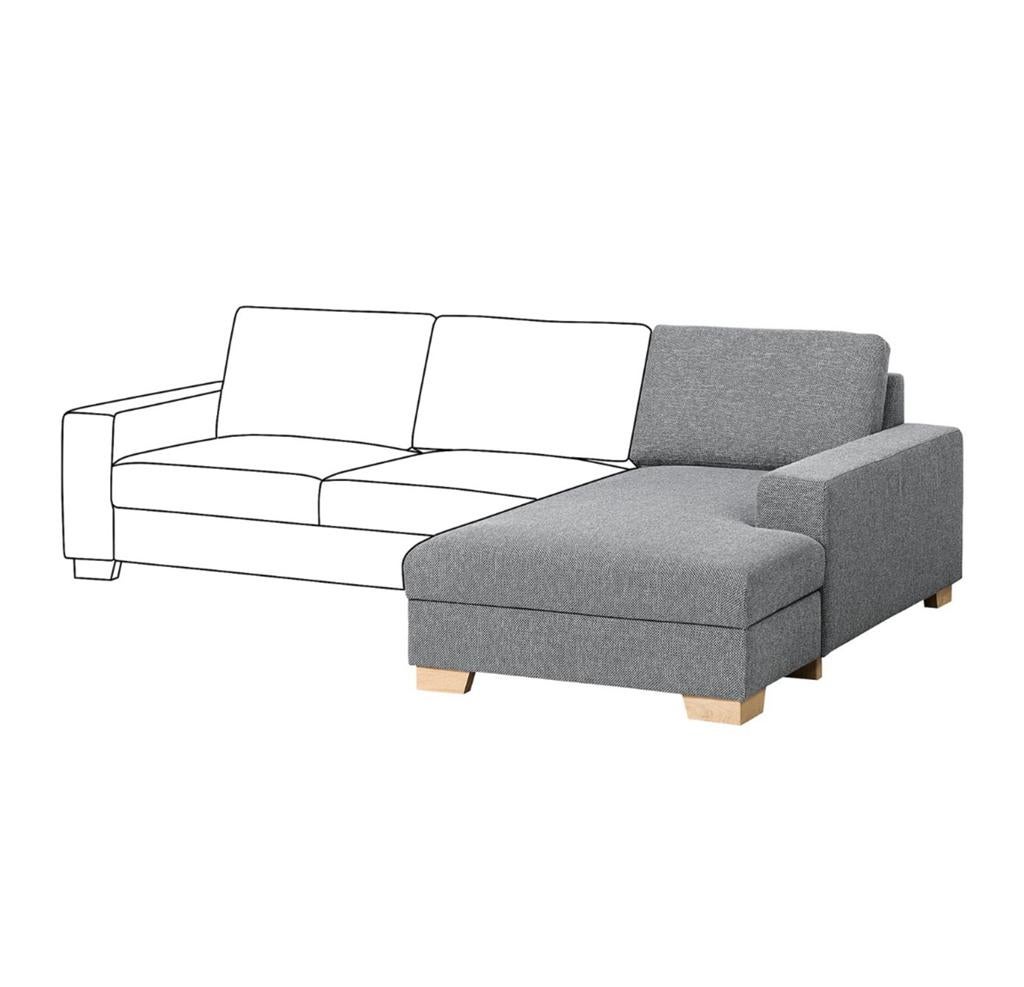 Ikea chaise longue element met opbergruimte - IKEA Sörvallen, Ophalen, Tweepersoons, 75 tot 100 cm, Zo goed als nieuw