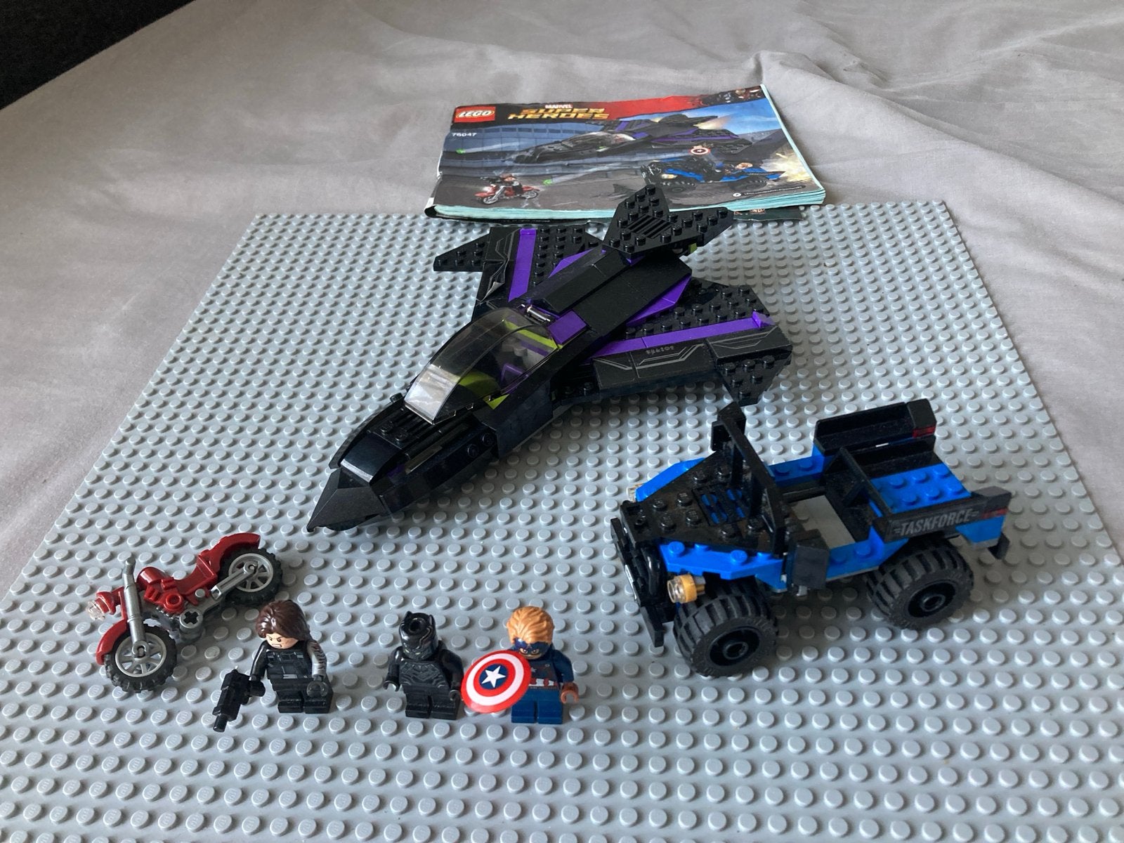 LEGO Marvel Super Heroes Black Panther pursuit 76047, Ophalen of Verzenden, Gebruikt, Overige merken