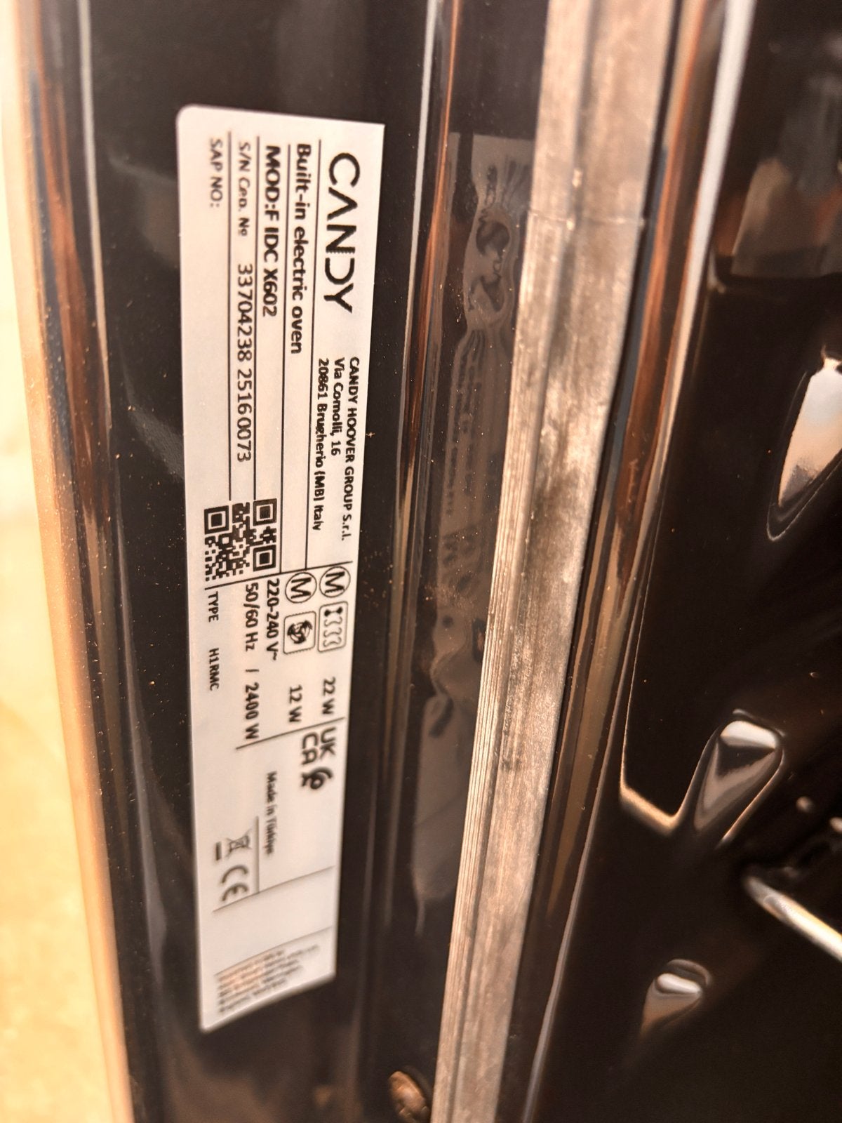 NIEUWE Candy FIDC X602 elektrische inbouwoven, Ophalen, Overige merken, Oven, Nieuw