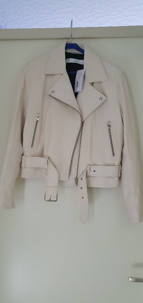 Iro Paris leren jack maat 40, Maat 38/40 (M), Wit, Nieuw, Ophalen of Verzenden