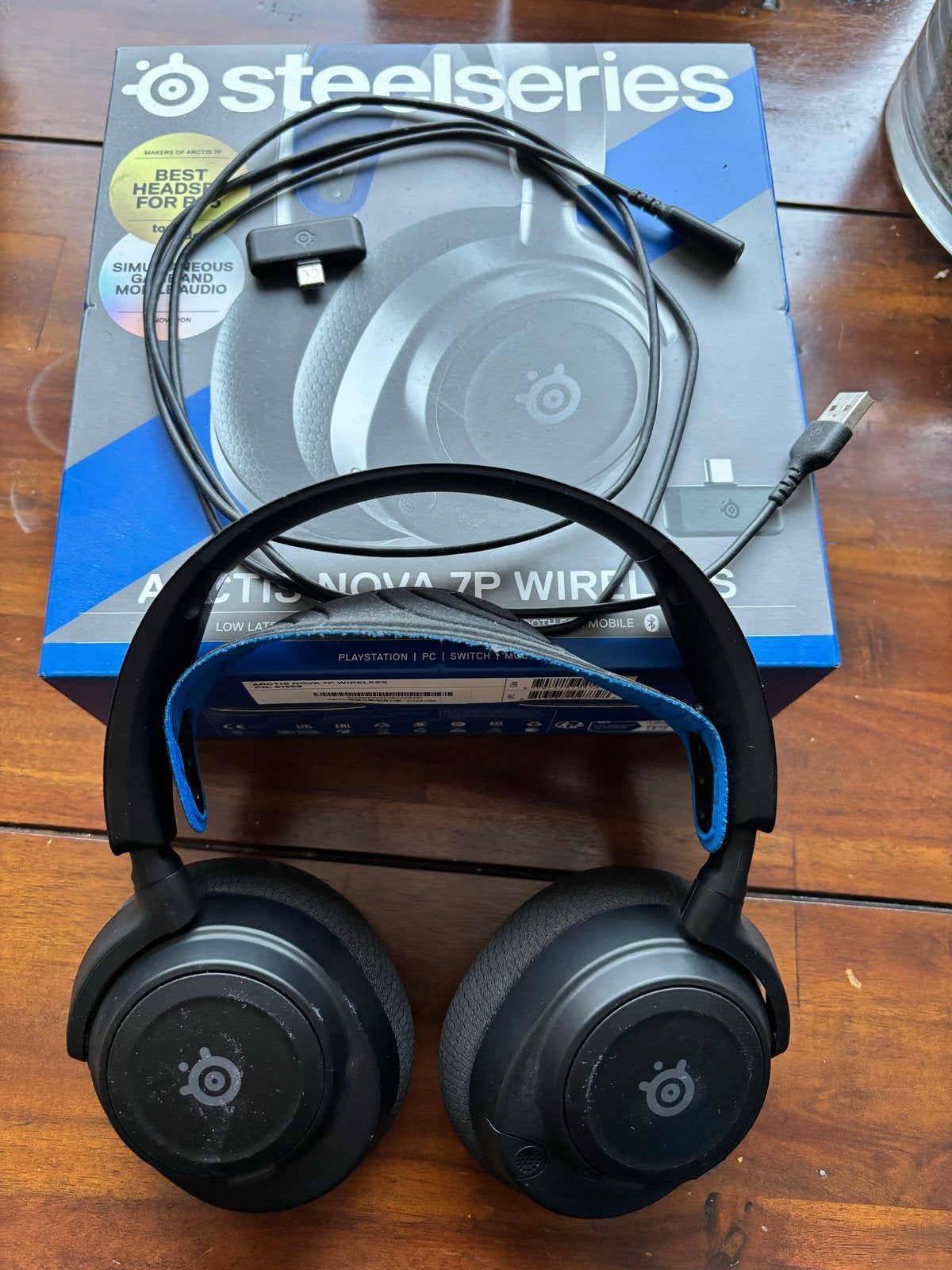 SteelSeries Arctis Nova 7P Wireless Gaming Headset, Zo goed als nieuw, Over oor (circumaural), Draadloos, Ophalen