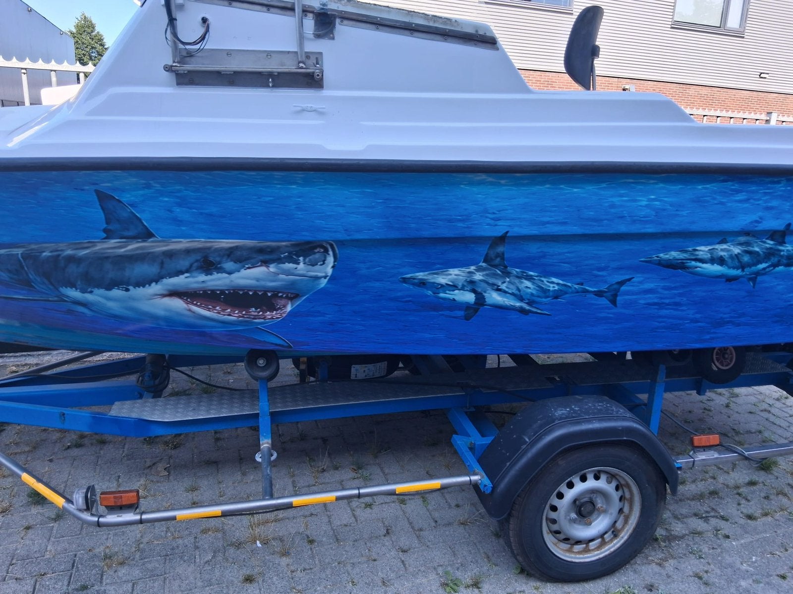 Vis boot tekoop orka 5 meter35, Watersport en Boten, Overige merken, Buitenboordmotor, 5 m, Zo goed als nieuw
