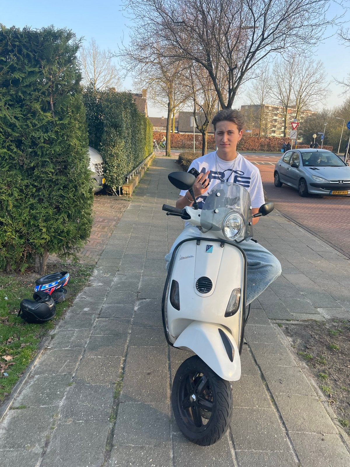 Vespa LX Scooter - Wit, Goede Staat, Fietsen en Brommers, Scooters | Vespa, Ophalen, Gebruikt, Maximaal 45 km/u, Benzine