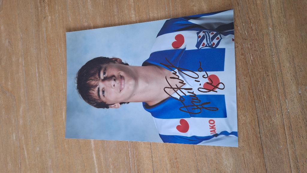 Foto 20x30 cm met handtekening; Filip Djuricic # Heerenveen, Ophalen of Verzenden, Nieuw, Overige binnenlandse clubs, Overige typen