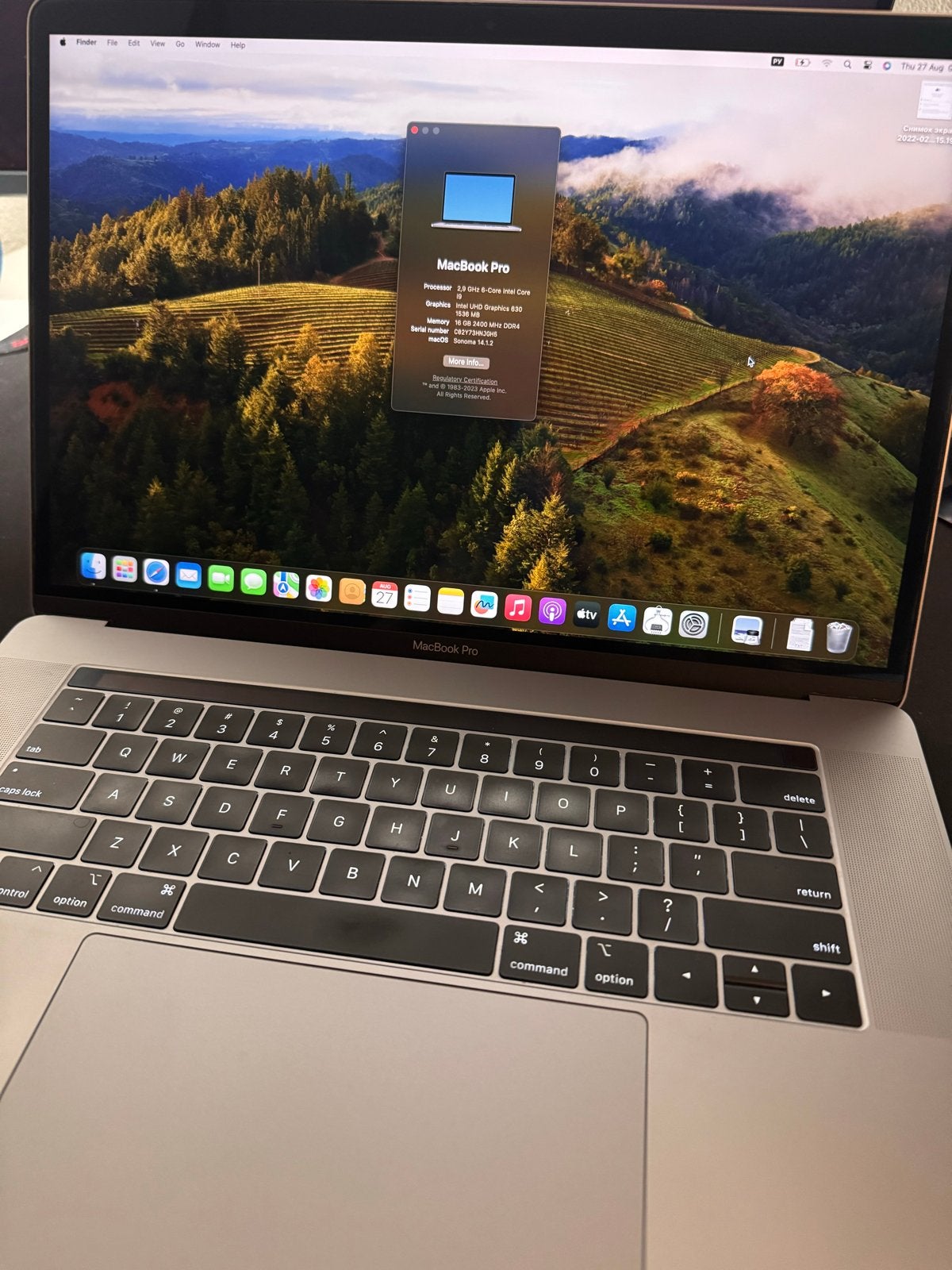 MacBook Pro 15-inch (2018) i9, 16GB RAM, 512GB SSD, Computers en Software, MacBook Pro, Gebruikt, 2 tot 3 Ghz, 512 GB