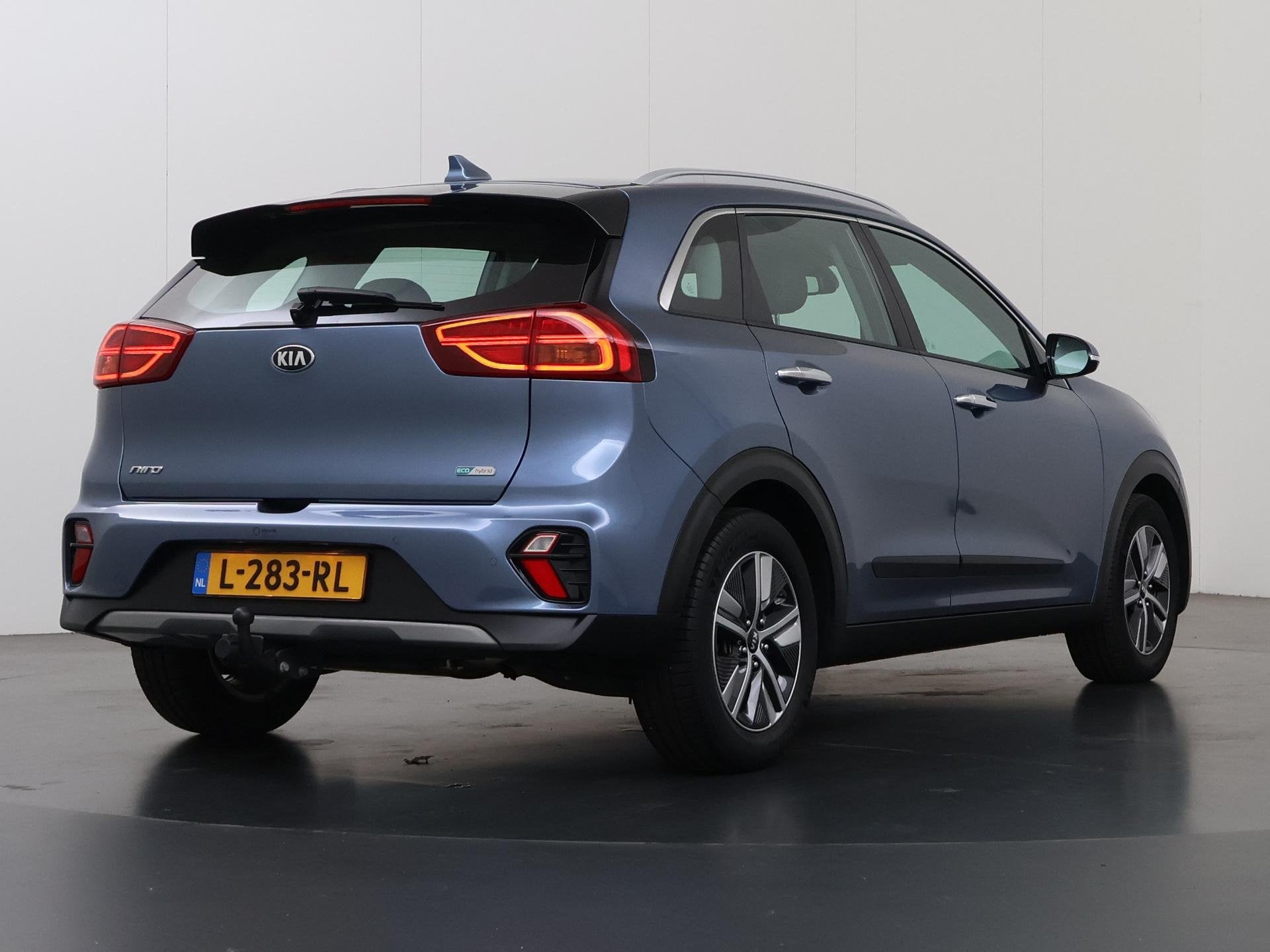 Kia Niro 1.6 GDi Hybrid DynamicLine | Trekhaak | Navigatie |, Auto's, Gebruikt, Euro 6, 2 kWh, Blauw
