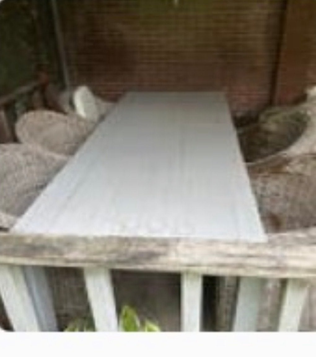 Gratis af te halen: Massief beuken buitentafel 100x220, Tuin en Terras, Ophalen, Gebruikt, Rechthoekig, Hout