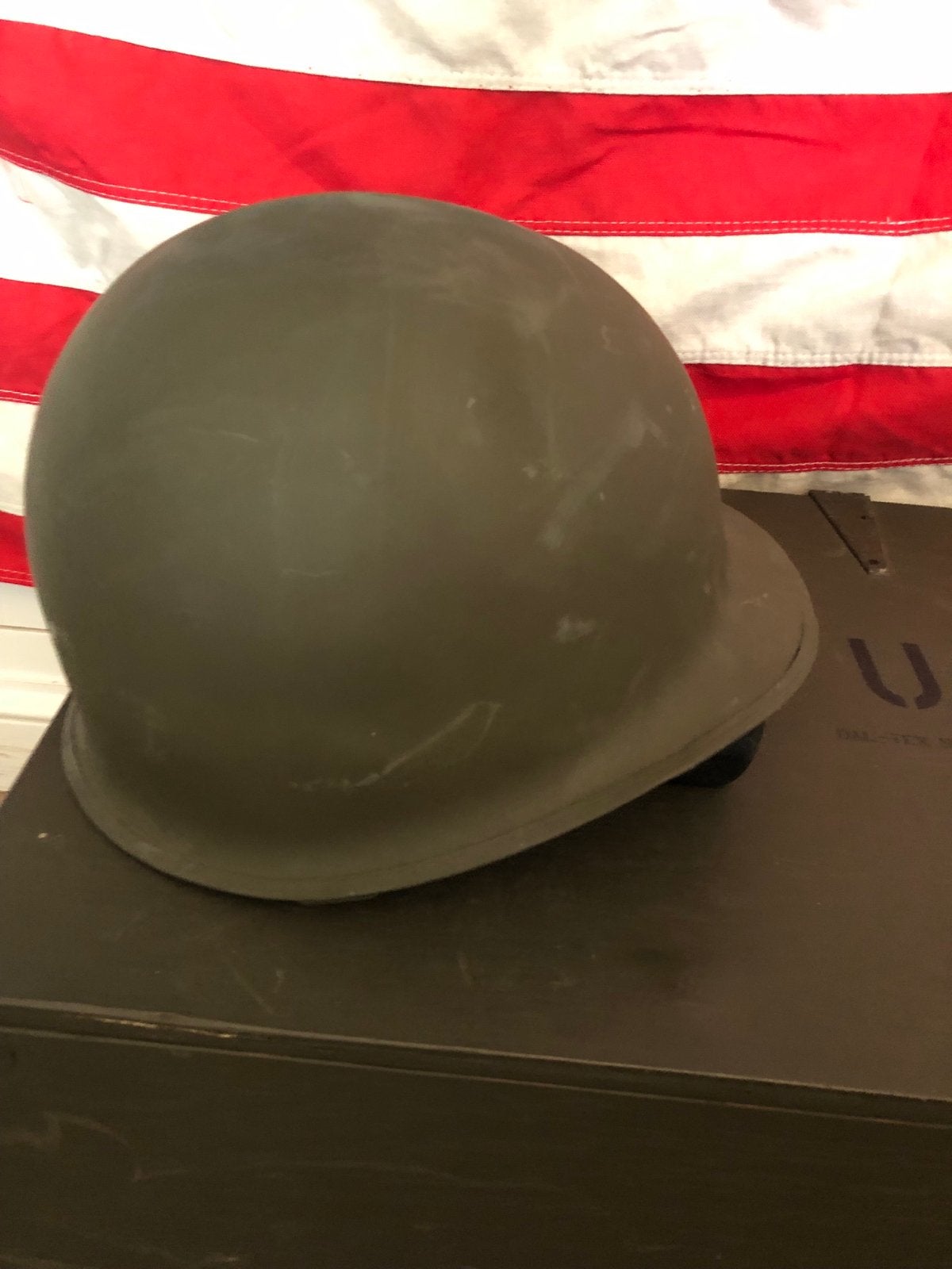 WW2 US Amerikaanse M1 helm WOII, Verzamelen, Ophalen of Verzenden, Landmacht, Amerika, Helm of Baret