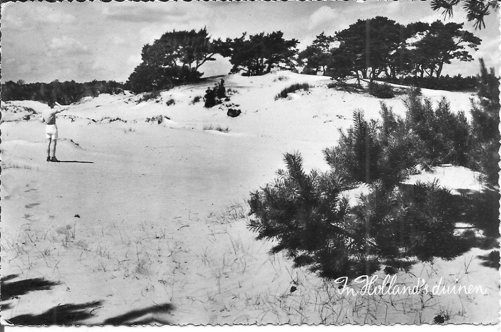 Oude ansichtkaart Katwijk aan Zee: In Holland's duinen, Ophalen of Verzenden, 1940 tot 1960, Gelopen, Zuid-Holland