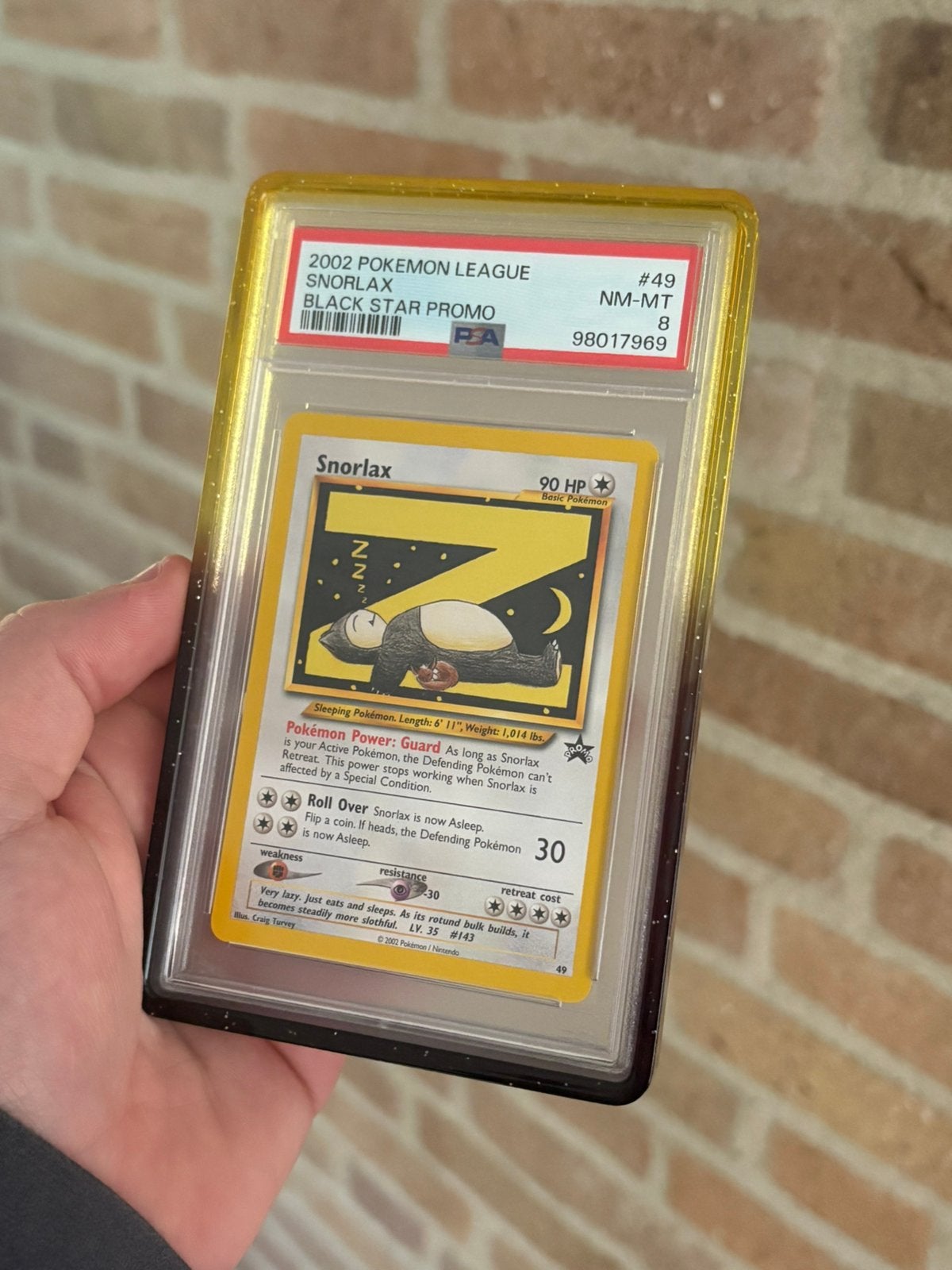 Snorlax (WP 49) PSA 8, Ophalen of Verzenden, Nieuw, Losse kaart