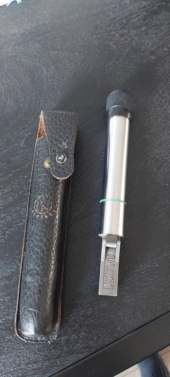 N. Bleeker Holland Refractometer met Leren Etui, Ophalen of Verzenden, Gebruikt, Minder dan 400x, Onderdelen of Toebehoren