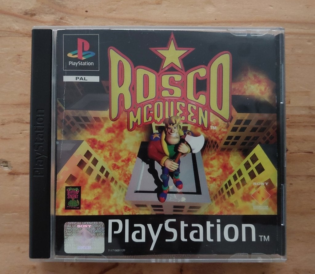 Rosco McQueen PS1 Playstation 1 - Zeldzaam Disc Tip-Top!, 1 speler, Eén computer, Ophalen of Verzenden, Zo goed als nieuw