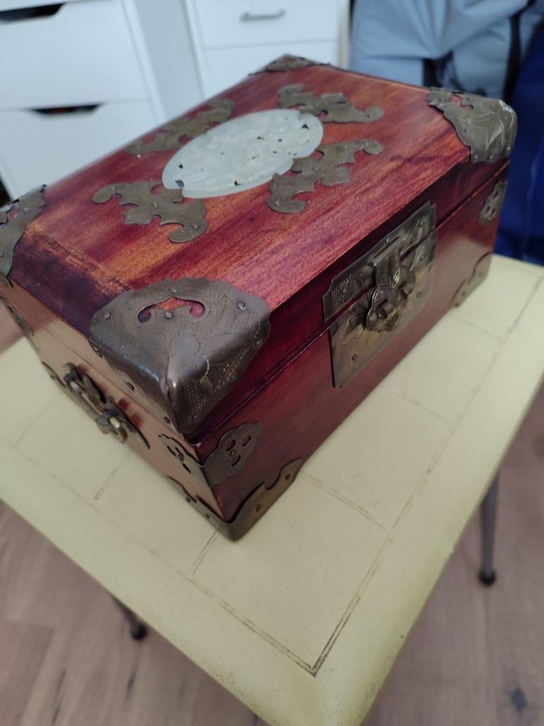 Juwelen kistje met sierraden, Ophalen of Verzenden, Minder dan 50 cm