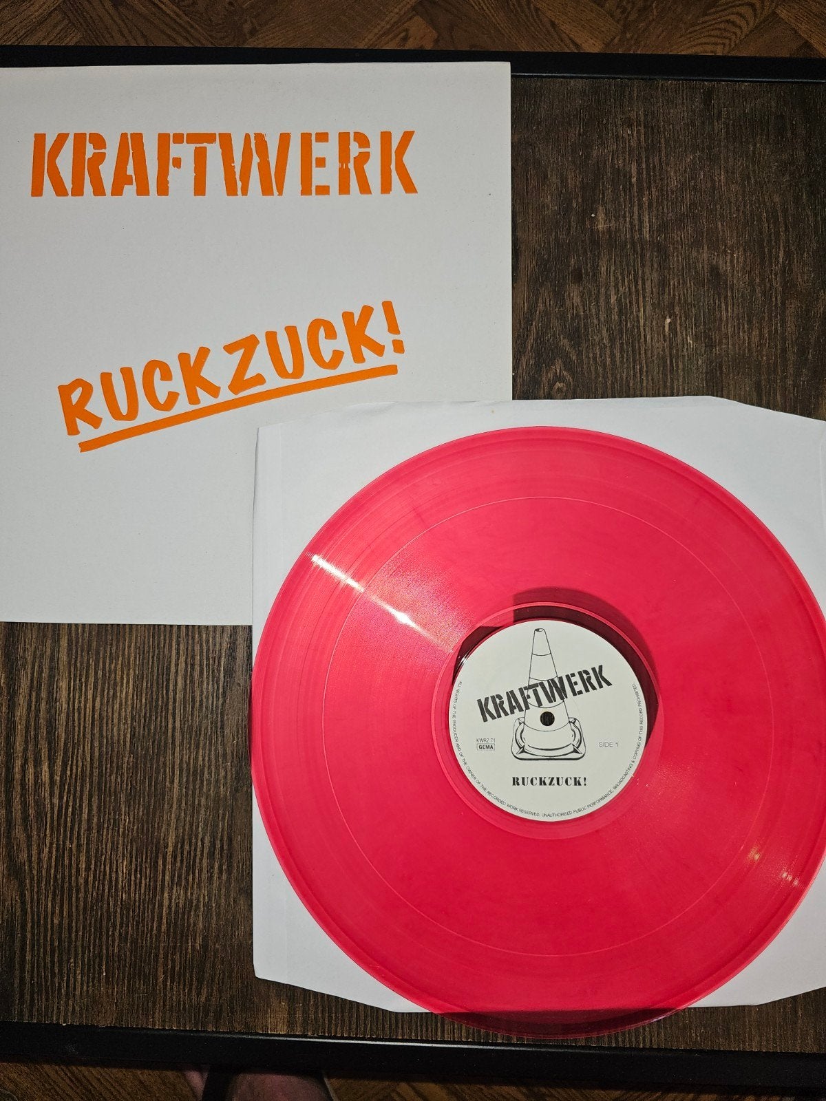 Kraftwerk - Ruckzuck! (Rode LP, zeldzaam, perfecte staat), LP, Limited edition, Ophalen of Verzenden, Zo goed als nieuw