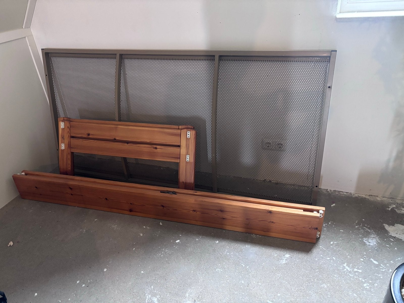 Eenpersoonsbed met Auping spiraal, Ophalen, Gebruikt, 90 cm, Eenpersoons