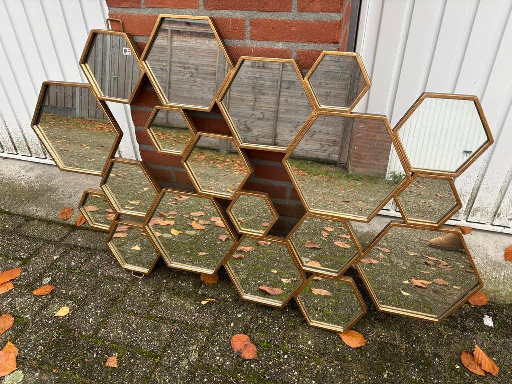 Lifestyle Spiegel Divided Hexagon L, Huis en Inrichting, Woonaccessoires | Spiegels, Ophalen
