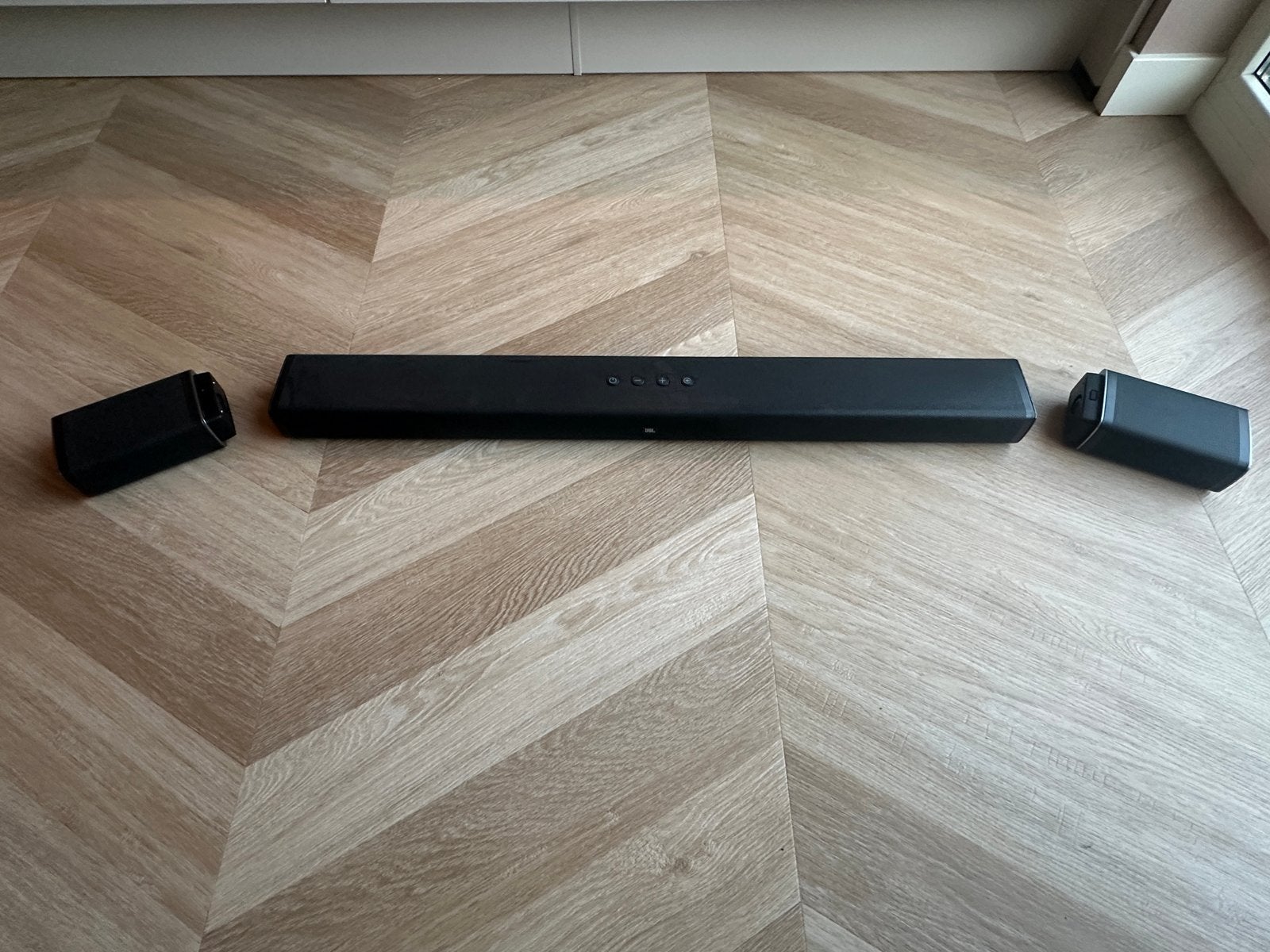 JBL Bar 5.1 Home Cinema Soundbar met Draadloze Surround & Su, Audio, Tv en Foto, 70 watt of meer, Zo goed als nieuw, 5.1-systeem