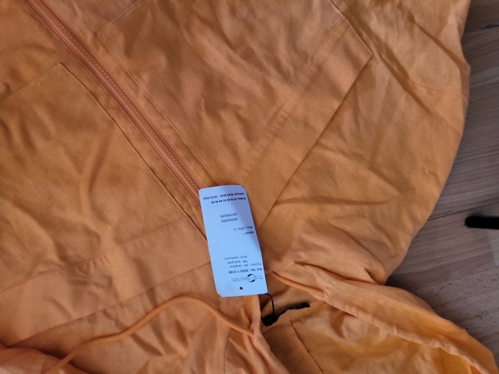 Top Secret Oranje set jasje met broek nieuw Maat 38, Maat 38/40 (M), Nieuw, Oranje, Ophalen of Verzenden