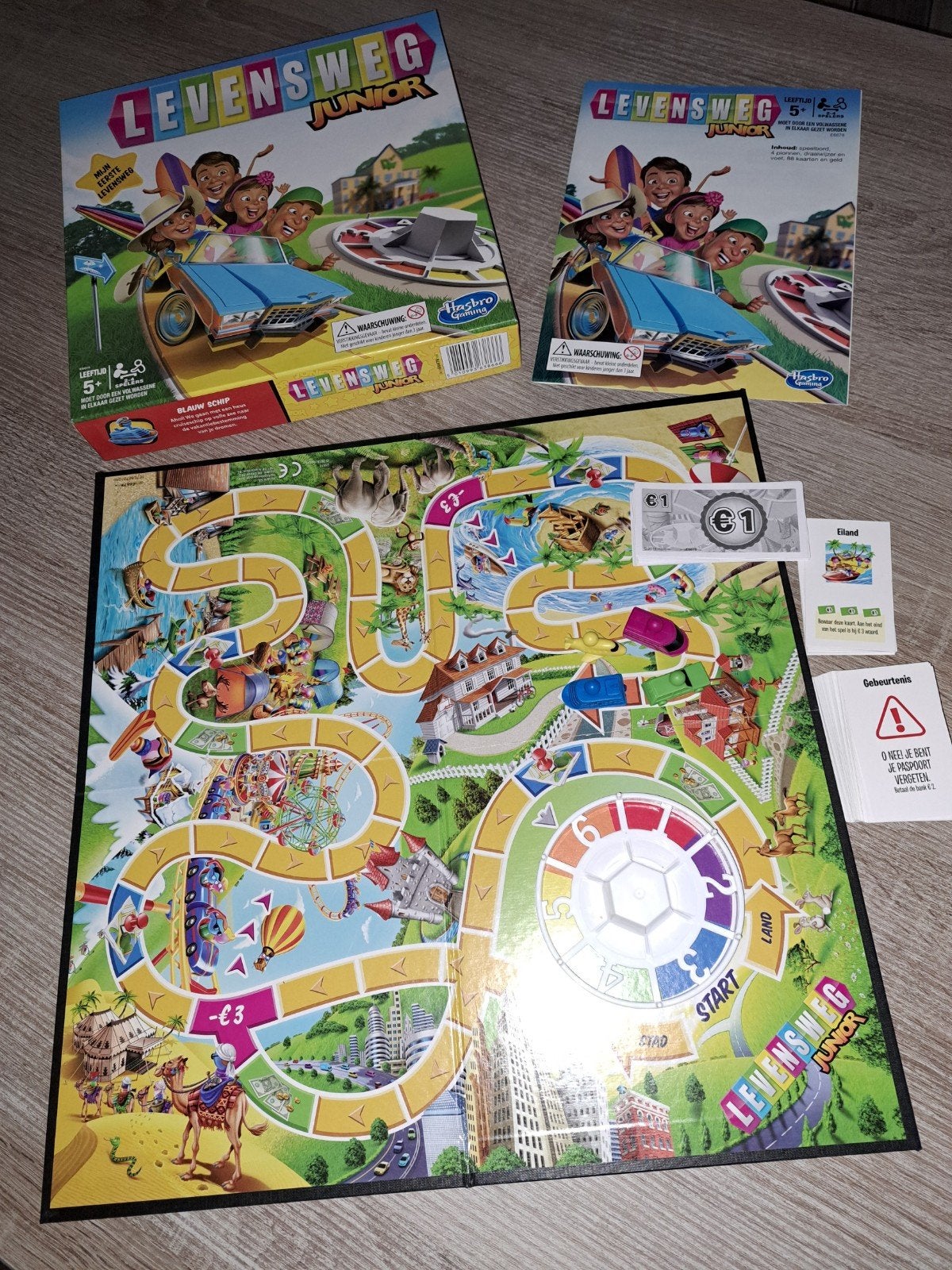 Levensweg Junior, Drie of vier spelers, Ophalen of Verzenden, Zo goed als nieuw, Hasbro