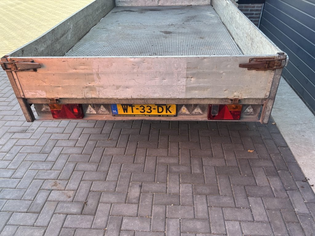 Hapert Plateauwagen aanhanger aanhangwagen tandemasser, Auto diversen, Aanhangers en Bagagewagens, Gebruikt