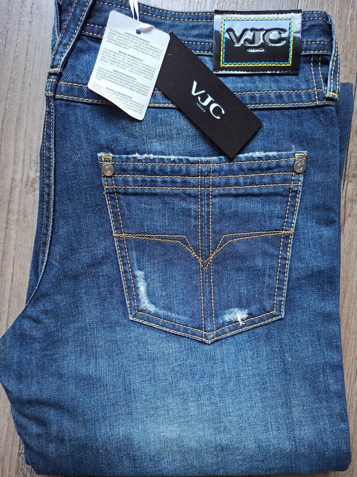 VERSACE jeans maat W36 L34, W36 - W38 (confectie 52/54), Blauw, Nieuw, Ophalen of Verzenden