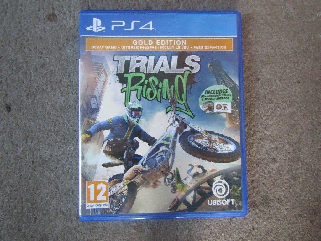 Playstation 4 spel: Trials Rising met sticker artbook, Spelcomputers en Games, Games | Sony PlayStation 4, Avontuur en Actie, Gebruikt