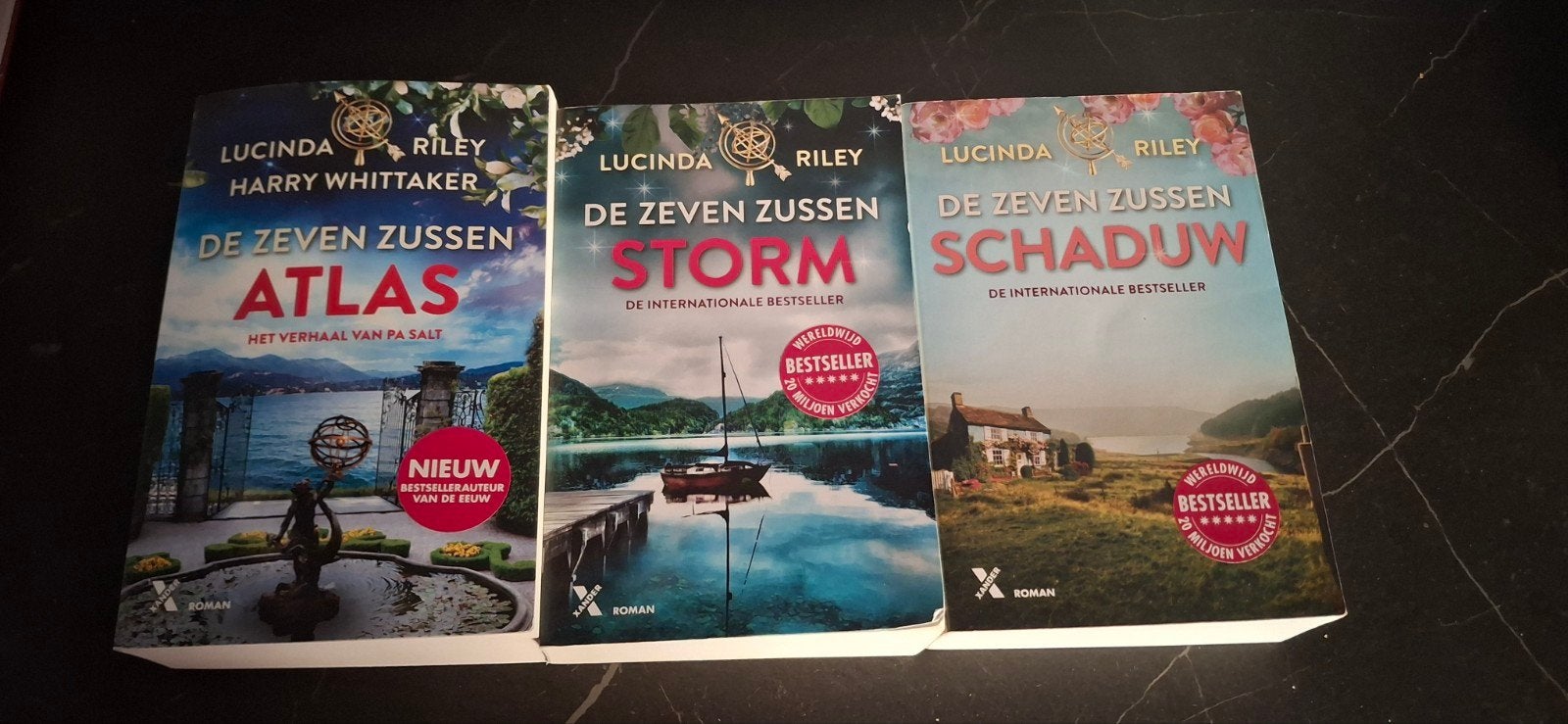 Zeven zussen serie Lucinda Riley storm atlas schaduw, Boeken, Ophalen, Zo goed als nieuw, Lucinda Riley