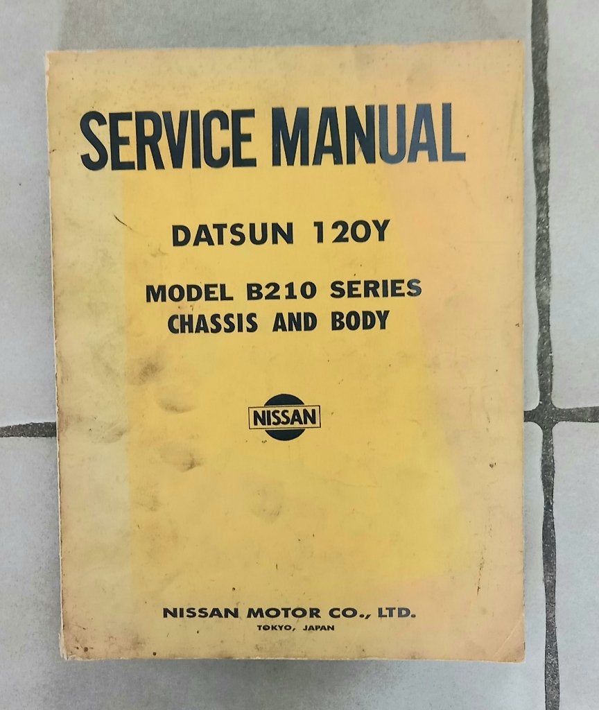 Datsun 120 Y B210 series werkplaatshandboek  1973, Ophalen of Verzenden, Gelezen, Overige merken