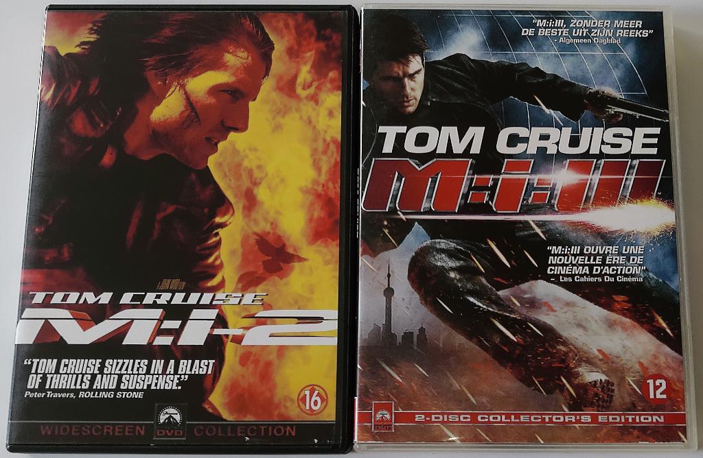 Dvd *** MISSION IMPOSSIBLE *** Deel 2 + 3, Vanaf 12 jaar, Ophalen of Verzenden, Zo goed als nieuw, Actiethriller