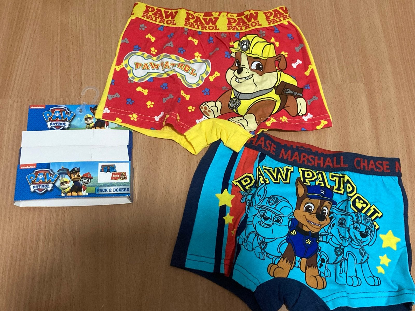 Nieuwe Paw Patrol Boxershorts Set van 2 maat 116/128, Ophalen of Verzenden, Nieuw, Jongen, Nacht- of Onderkleding