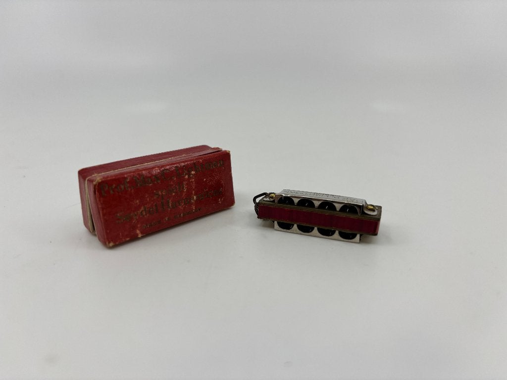 Mini Hohner mondharmonica "Prof. MAX C. LIGHTMAN spielt.", Ophalen of Verzenden, Gebruikt, Overige typen, Met koffer of doosje