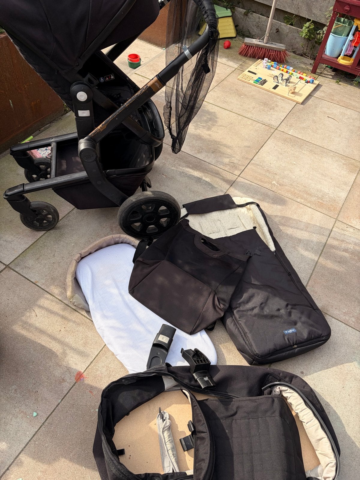 Joolz kinderwagen met diverse accessoires, Gebruikt, Met reiswieg, Ophalen, Kinderwagen