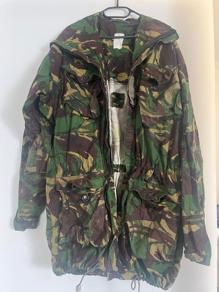 Vintage Camouflage Smock-Combat Jas Maat 190/112, Ophalen of Verzenden, Gedragen, Overige maten, Groen
