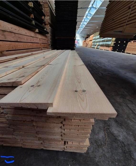 Te koop mooie dikke zweeds rabat planken blank €2,29 per mtr, Ophalen, 250 cm of meer, Planken