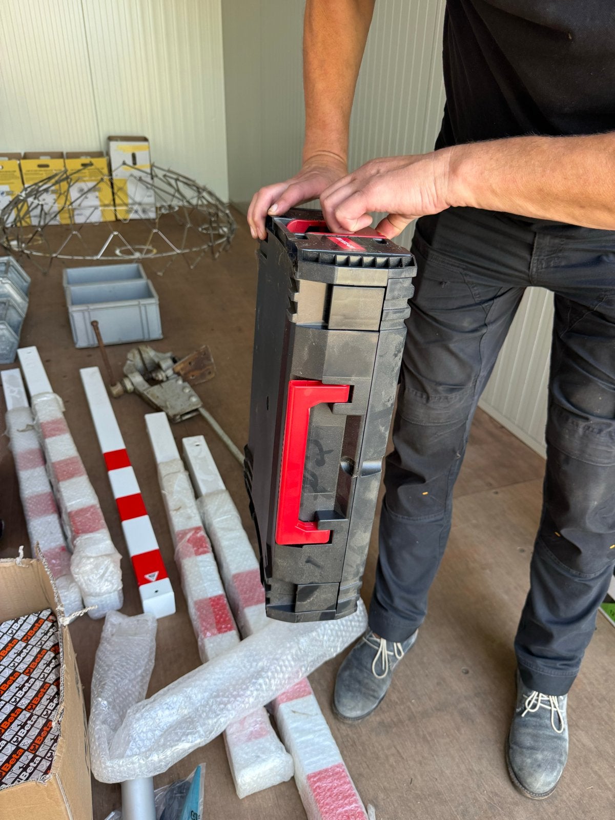Lege Milwaukee koffer voor boormachine, Ophalen, Gebruikt