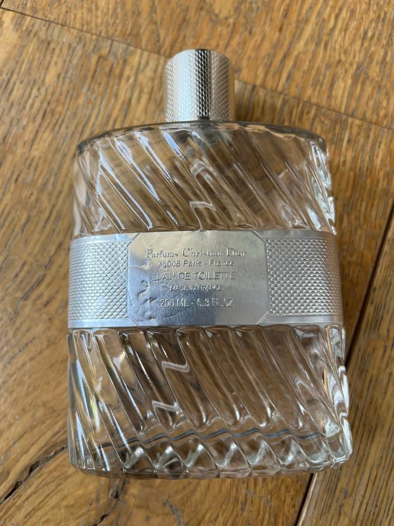 Lege Christian Dior Eau Sauvage 200ml parfumfles, Ophalen of Verzenden, Gebruikt, Parfumfles
