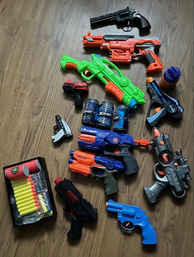 Nerf en Speelgoed Pistolen Collectie, Ophalen, Gebruikt, Jongen of Meisje