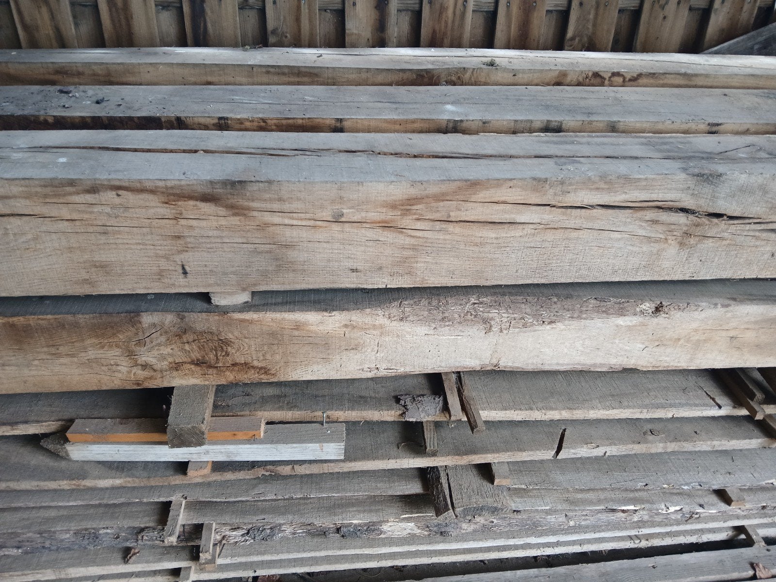 eikenhouten balken en planken, Tuin en Terras, Ophalen, 250 cm of meer, Balken