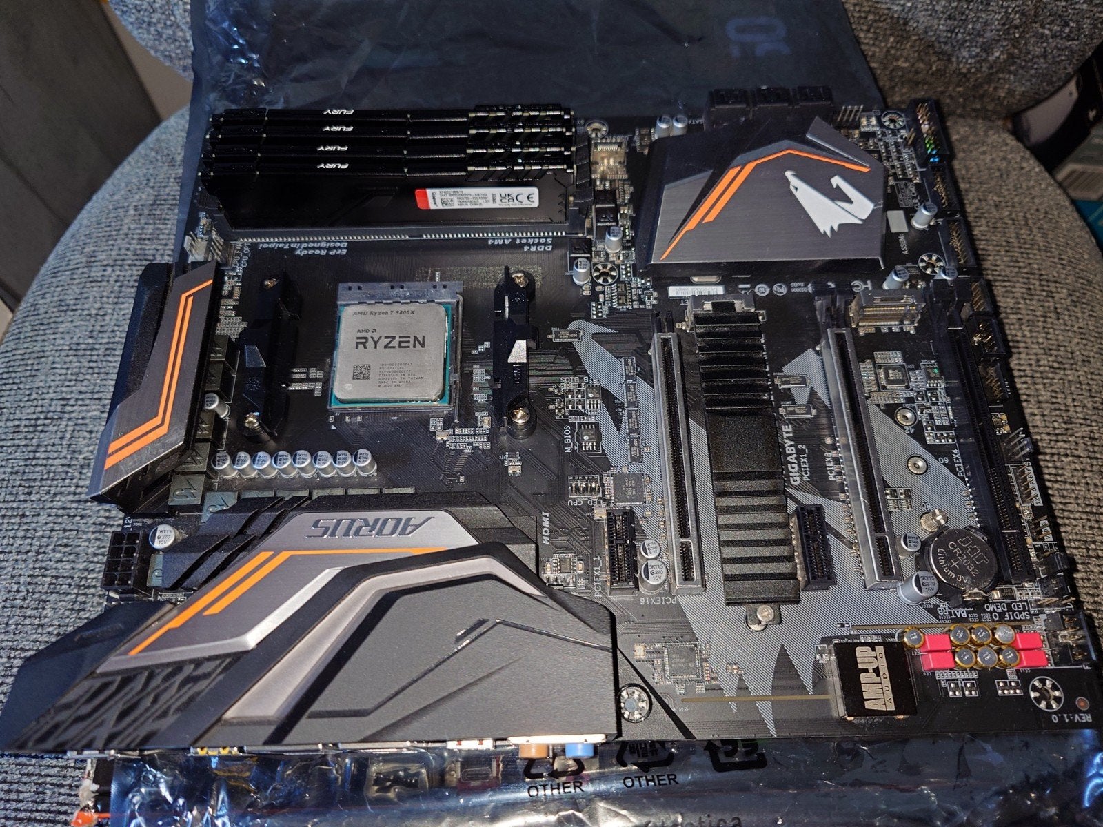 AM4 Upgrade set | Gigabyte X470 Ultra Gaming | 5800X | 64 GB, Ophalen, DDR4, Zo goed als nieuw, Socket AM4