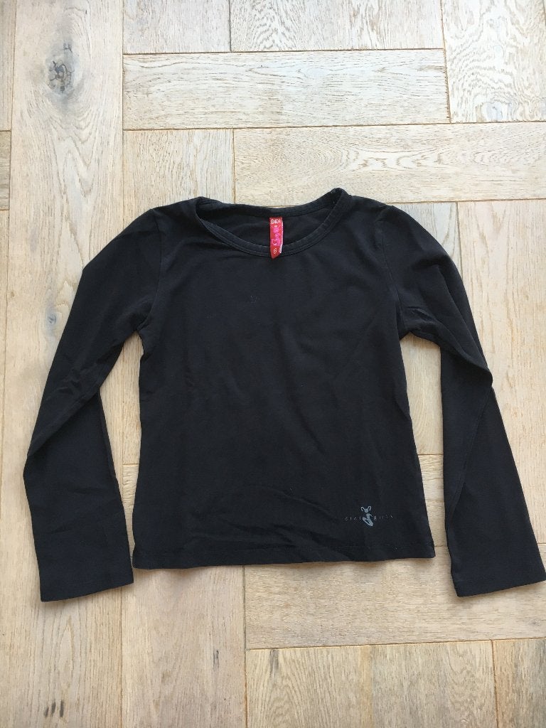zwart shirt met lange mouw maat 116 Didi girls, Kinderen en Baby's, Gebruikt, Didi Girls, Meisje, Ophalen of Verzenden