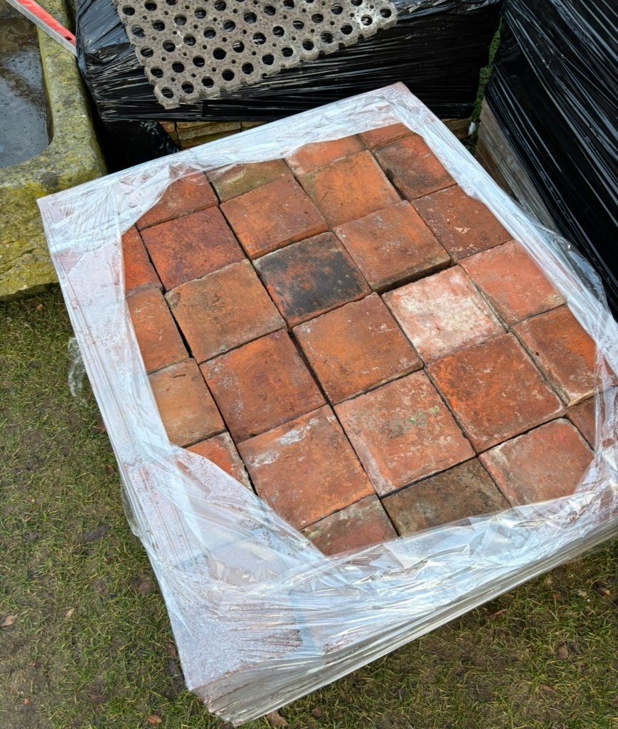 Lot Antieke terracotta tegels. Voor info BELLEN 0474220705, Ophalen