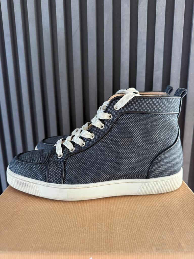 CHRISTIAN LOUBOUTIN Sneakers Grey Orlato Flat40,5  MINT, Christian Louboutin, Overige kleuren, Ophalen of Verzenden, Sneakers of Gympen