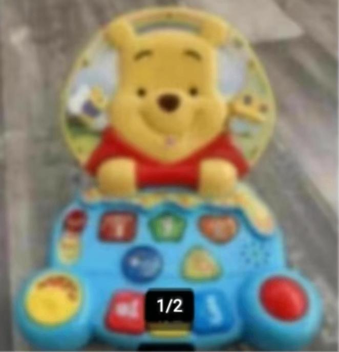 Disney Vtech Winny the pooh Ontdek en leer laptop, Ophalen of Verzenden, Zo goed als nieuw, 4 tot 6 jaar