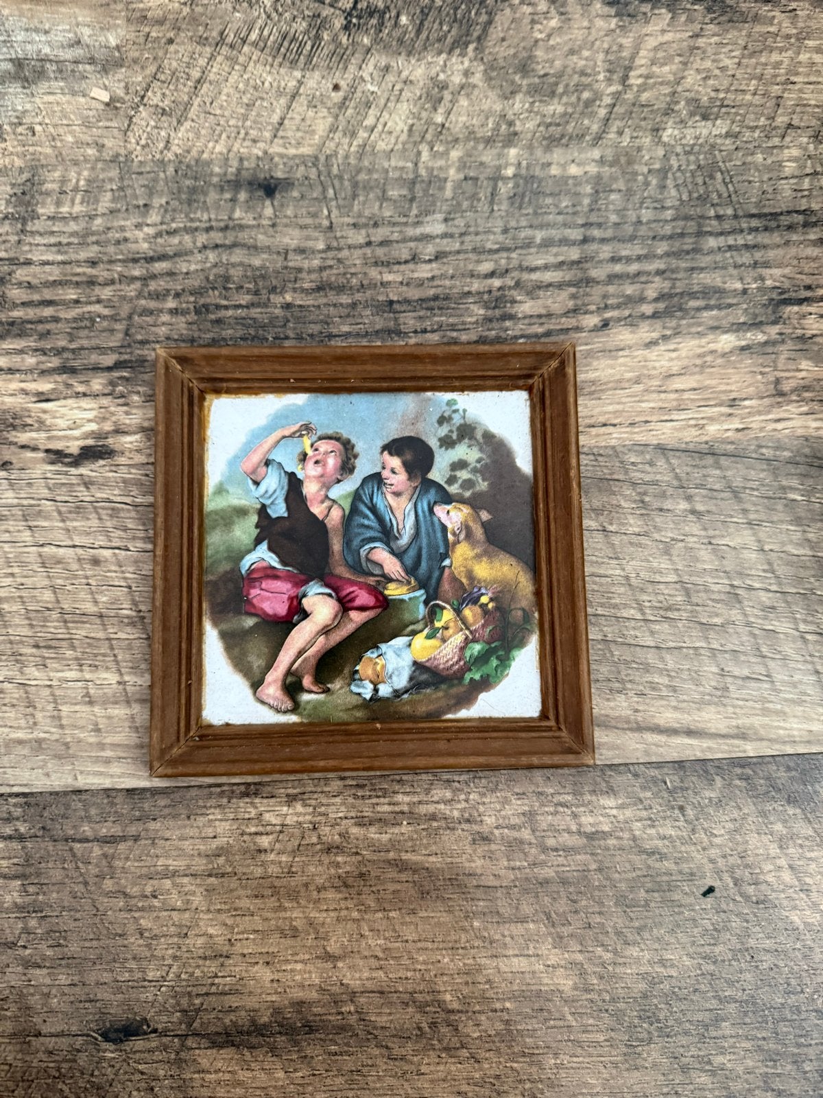Vintage Mosa Holland Tegel met Scène, Ophalen of Verzenden