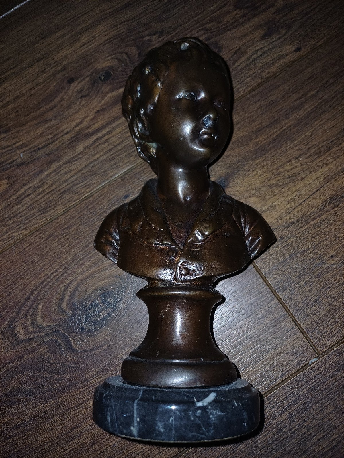 Bronzen buste van Alexandre Brongniart op marmeren sokkel, Antiek en Kunst, Ophalen of Verzenden, Brons