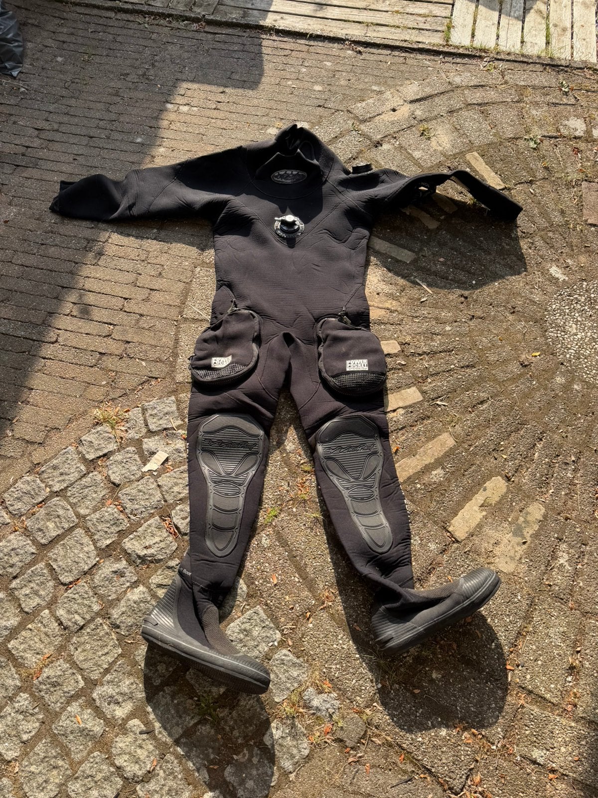 Droogpak met duikset, Ophalen, Gebruikt, Duikfles